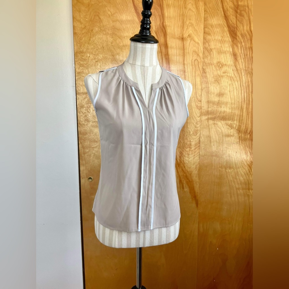 Calvin Klein beige sleeveless top
